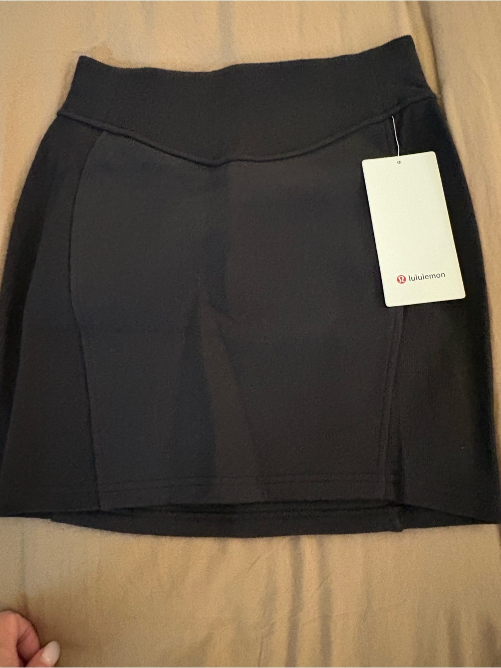 lululemon athletica Black Active Mini Skirt with Tag scuba skirt NWT